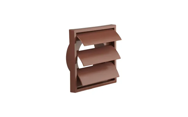 Manrose 100mm 4 Gravity Shutter Grille Brown
