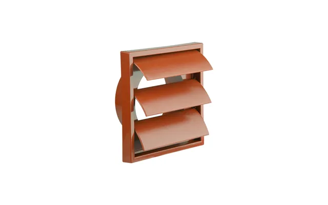 Manrose 100mm 4 Gravity Shutter Grille Terracotta