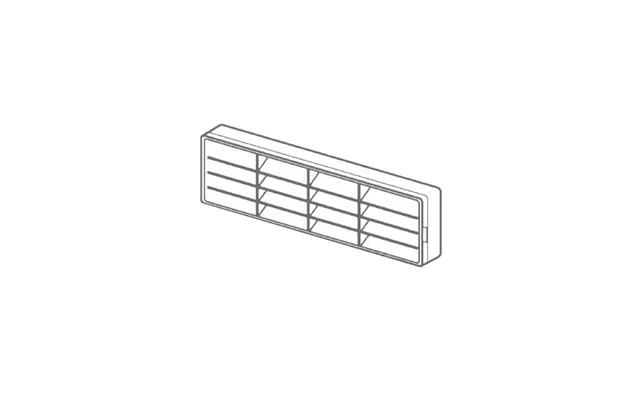 Manrose 205x60mm Slimline Airbrick White