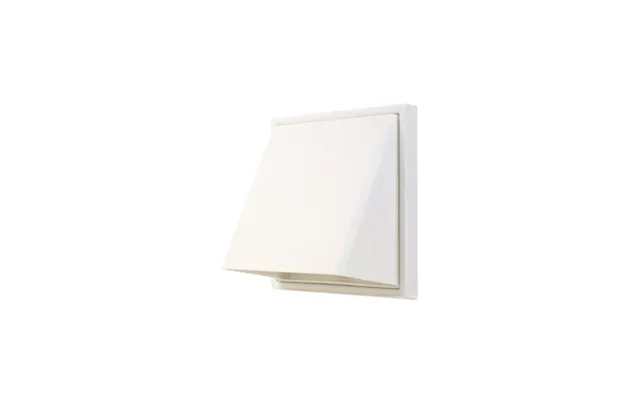 Manrose Cowled Wall Outlet Grille Rec Spigot White