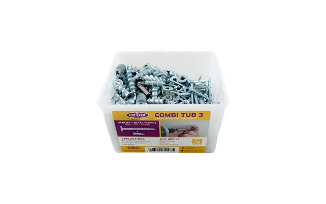 Orbix Screw Combi Tub 3 Pack Of 150