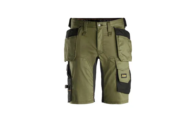 Snickers 6141 Aw Stretch Shorts Hp Khaki Green Size 64