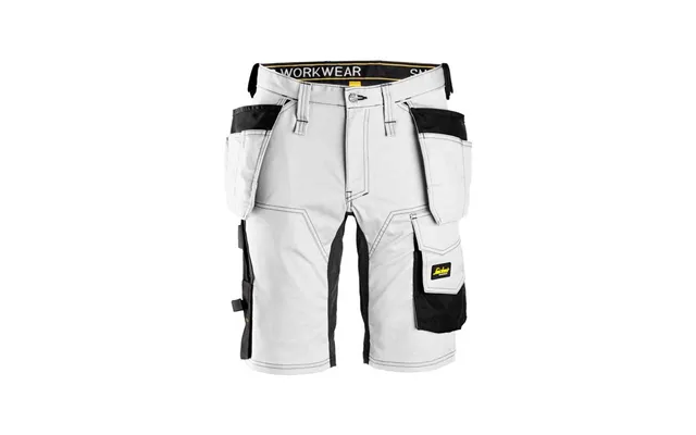Snickers 6141 Aw Stretch Shorts Hp White Size 60
