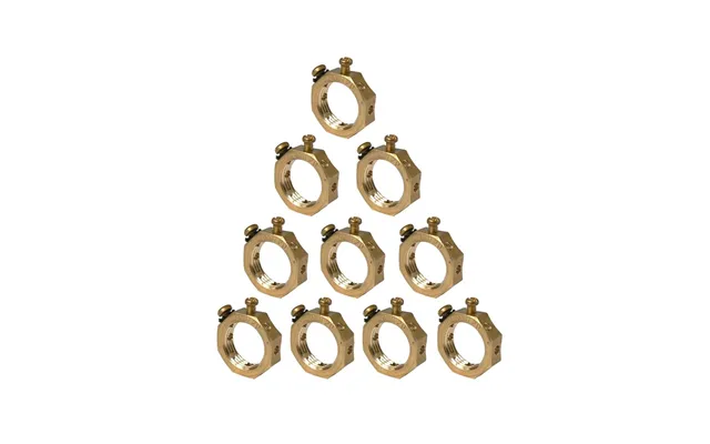 Termtech Brass Earthing Nut Thread 20mm Pack Of 10