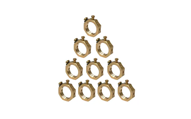 Termtech Brass Earthing Nut Thread 25mm Pack Of 10