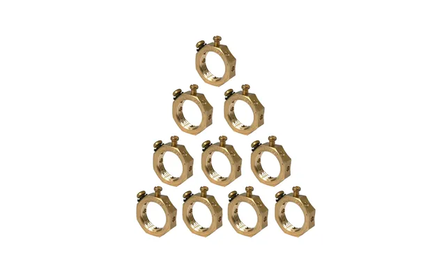 Termtech Brass Earthing Nut Thread 25mm Pack Of 10