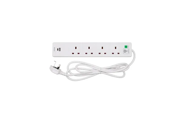 Tower 13a 4 Socket 2 Metre 1a 1c Port Usb Extension Lead