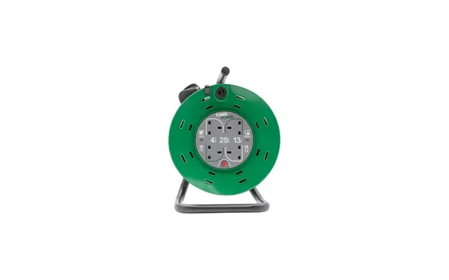 Tower 13a 4 Socket 25 Metre Cable Reel Drum