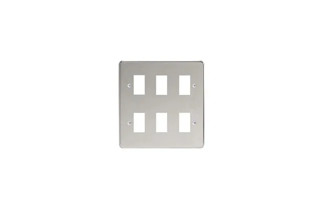 Varilight Power Grid Plates 1-12 Gang Polished Chrome 6 Gang