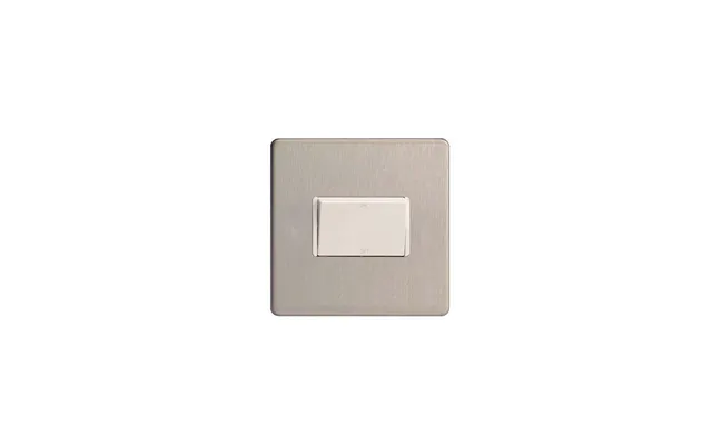 Varilight Screw Less Brushed Steel Fan I Solating Switch 3 Pole White