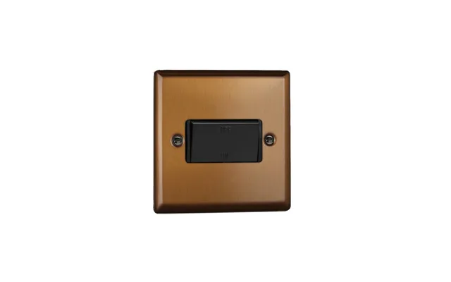 Varilight Urban 10a 3 Pole Fan Isolating Switch Brushed Bronze Standard Plate