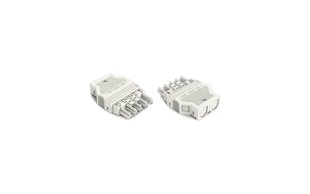 Wago Strain Relief Housing Plug Socket With Locking Lever 5 Pole White