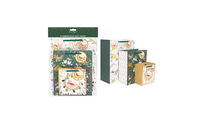 12 Days Of Christmas Foil Gift Bags Pack Of 3