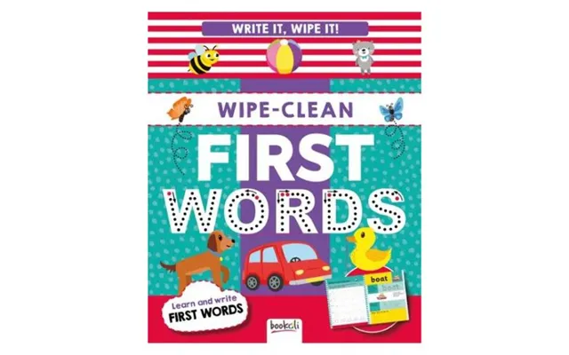 A4 Wipe Clean First Words Booklet