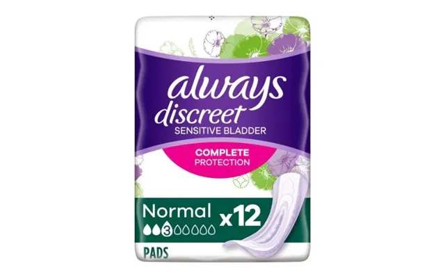 Always Discreet Sensitive Bladder Normal Pads 12 Pack