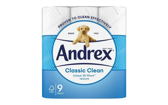 Andrex Classic Clean Toilet Roll 9 Pack
