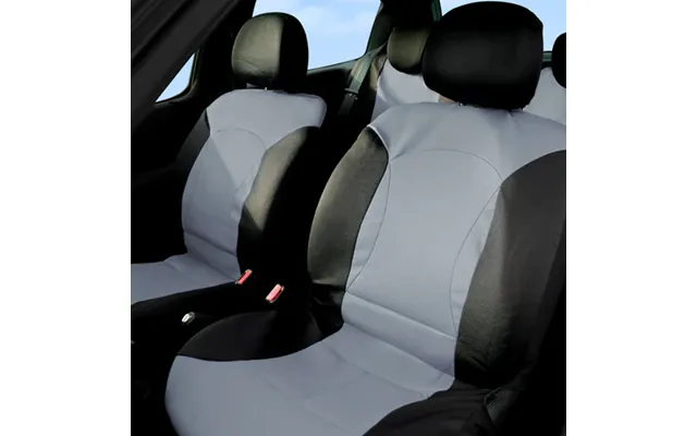 Autoplan Fabric Seat Covers 9 Piece Set Assorted Colours - Grey