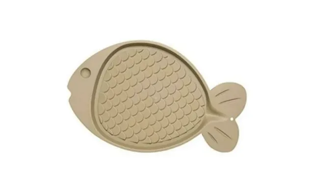 Bella Fish Shaped Spill-proof Pet Mat - Beige