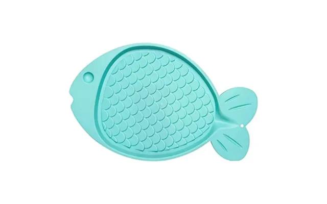 Bella Fish Shaped Spill-proof Pet Mat - Blue