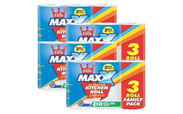 Big Maxx Kitchen Roll 3 Roll Family Pack - Pack Of 4