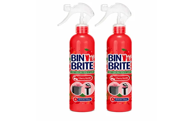 Bin Brite Deodoriser Cherry Bomb 400ml - 2 Pack