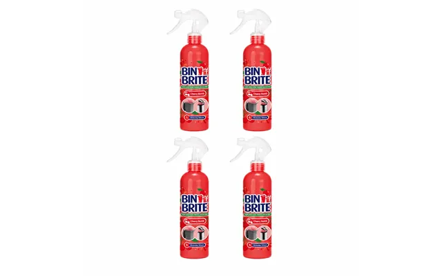 Bin Brite Deodoriser Cherry Bomb 400ml - 4 Pack