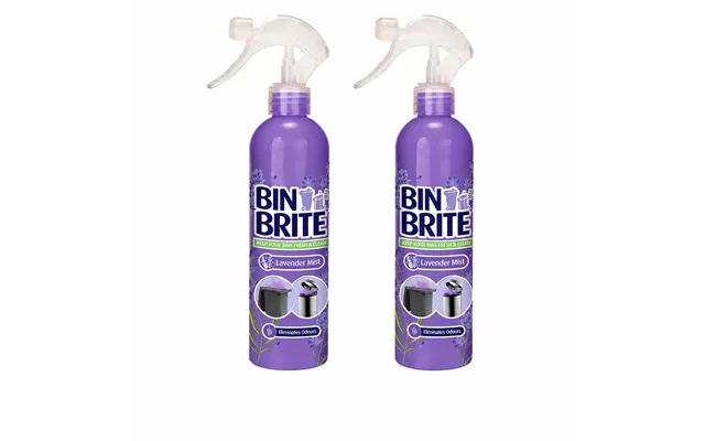 Bin Brite Deodoriser Lavender Mist 400ml - 2 Pack