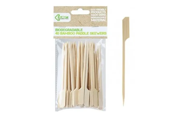 Biodegradable 40 Bamboo Paddle Skewers