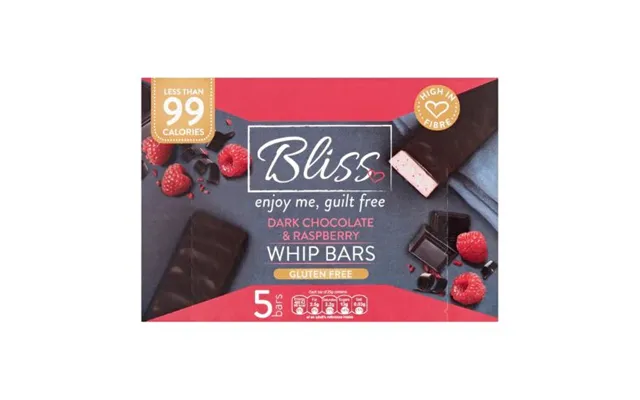 Bliss Dark Chocolate & Raspberry Flavour Whip Bars 5 Pk