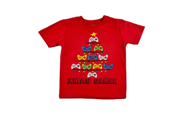 Boys Christmas Gamer Red T-shirt Assorted Sizes - 9-10 Yrs