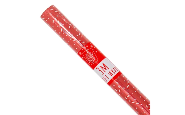 Candy Cane Christmas Wrapping Paper 3m