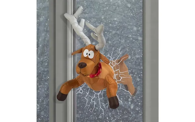 Celebright Festive Crashing Window Reindeer