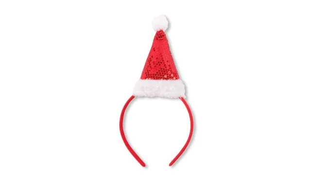 Christmas Sequin Santa Headband Assorted Colours - Red