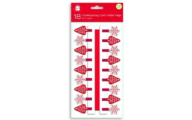 Contemporary Christmas Tree Card Holder 18 Pegs