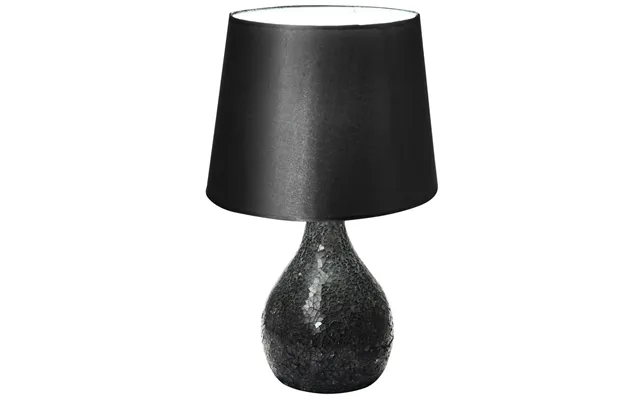 Crackle Mosiac Table Lamp - Black