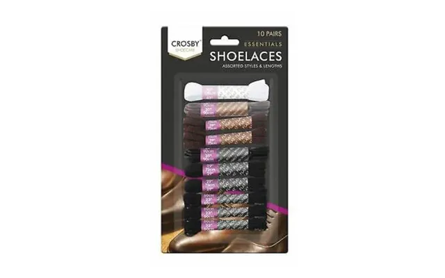 Crosby Shoelaces 10 Pairs Assorted