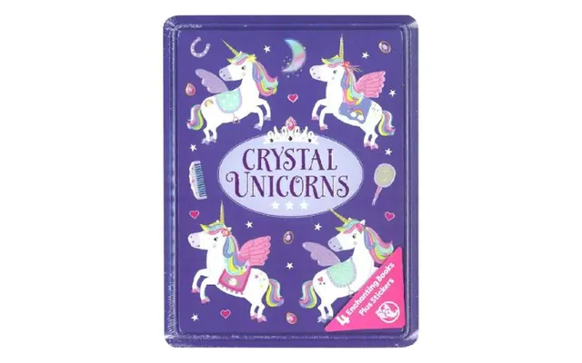Crystal Unicorns Colouring Activity Books Tin