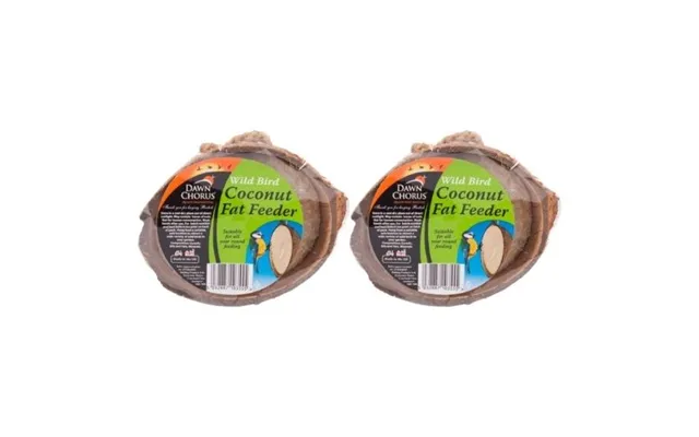Dawn Chorus Wild Bird Coconut Fat Feeder Twin Pack