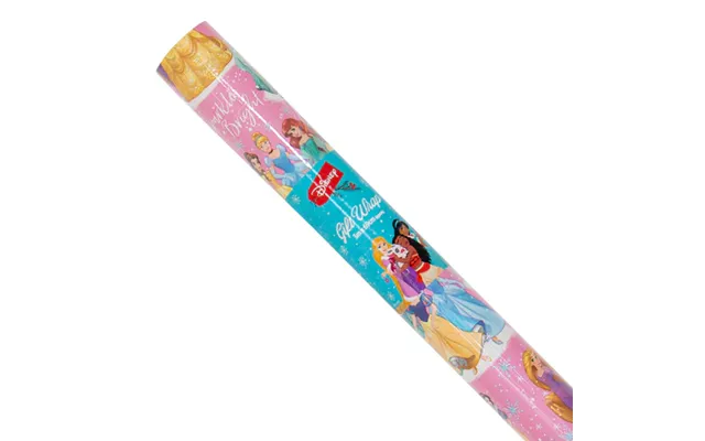 Disney Princess Christmas Wrapping Paper 3m Assorted Colours - Pink