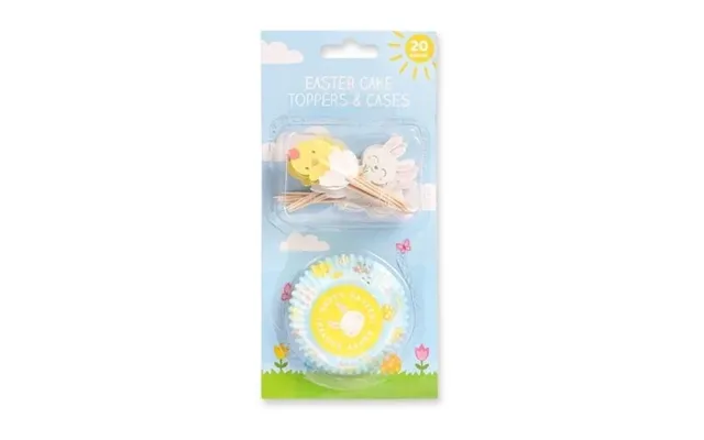 Easter Cake Toppers & Cases 20 Pieces