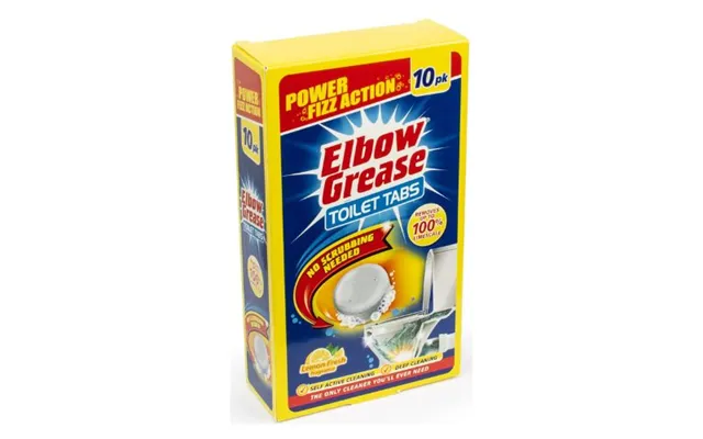 Elbow Grease Toilet Tablets Power Fizz Action 10 Pack - Lemon Fresh