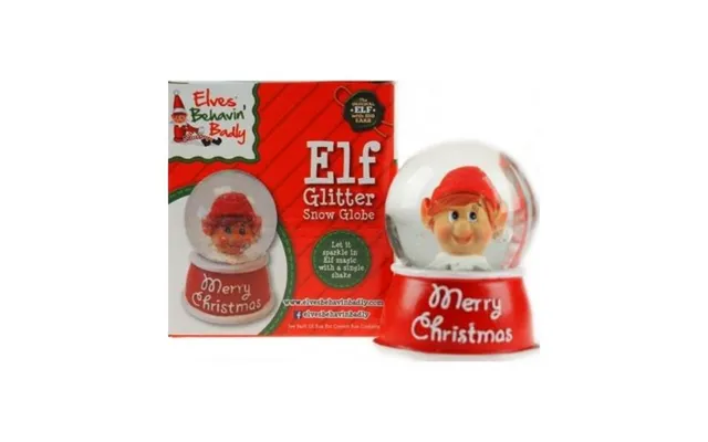 Elves Behavin' Badly Elf Glitter Snow Globe
