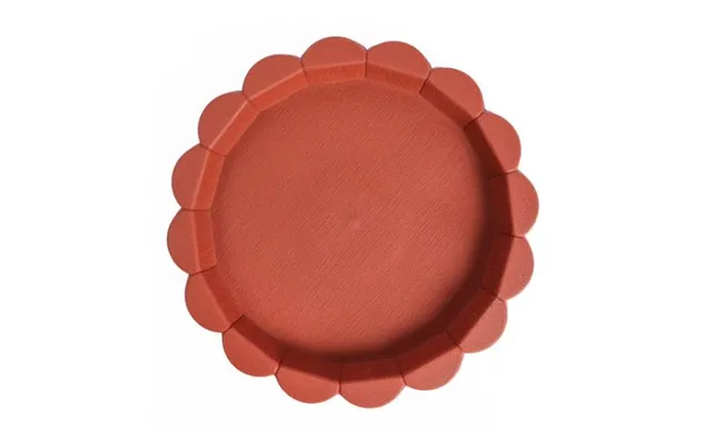 For The Love Of Gardening Large Crimp Saucer 27cm Assorted Colours - Terracotta