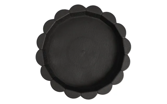 For The Love Of Gardening Small Crimp Saucer 20cm Assorted Colours - Black
