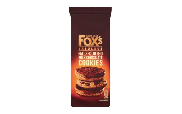 Fox's Fabulous Half Coated Milk Chocolate Cookies 175g