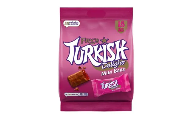 Fry's Turkish Delight Mini Bars 15 Pack 225g Bbe 30 6 24