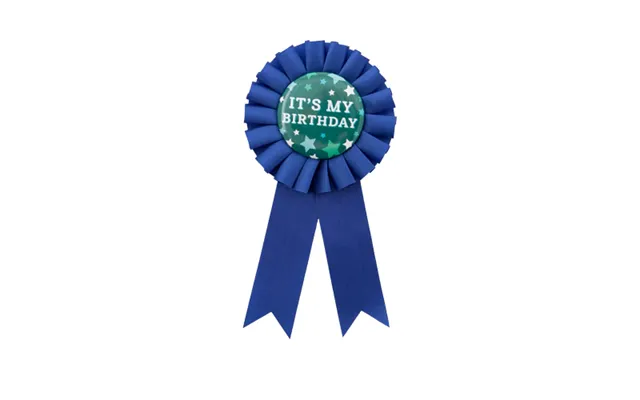 Funky Whale It's My Birthday Badge Assorted Colour - Blue