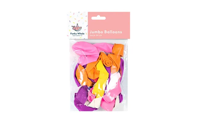 Funky Whale Jumbo Balloons 30pk