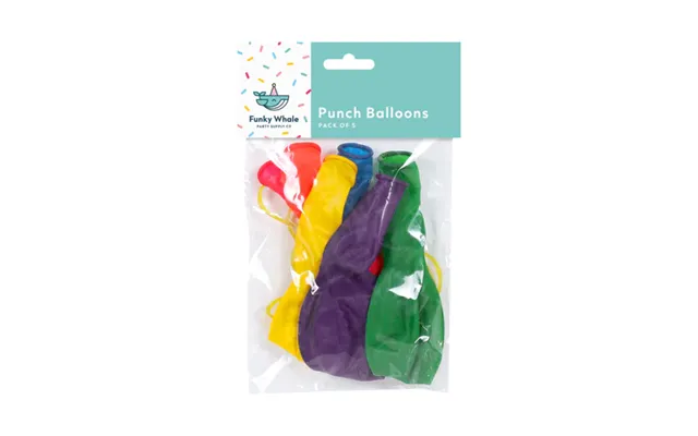 Funky Whale Punch Balloons 5pk