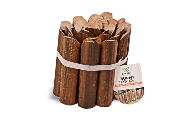 Garden Essentials Burnt Log Roll Fencing 3ft - Natural
